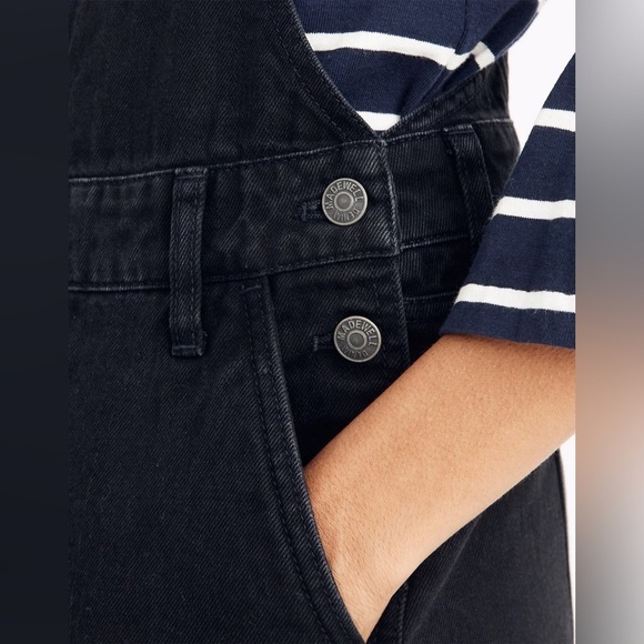 MADEWELL | Adirondack Short Overalls in Washed Black | L - Picture 5 of 11